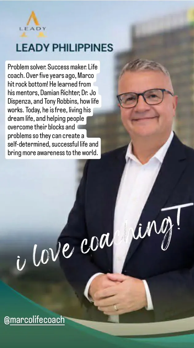Marco Isenschmid — Life & Decision Coach · Leady Philippines